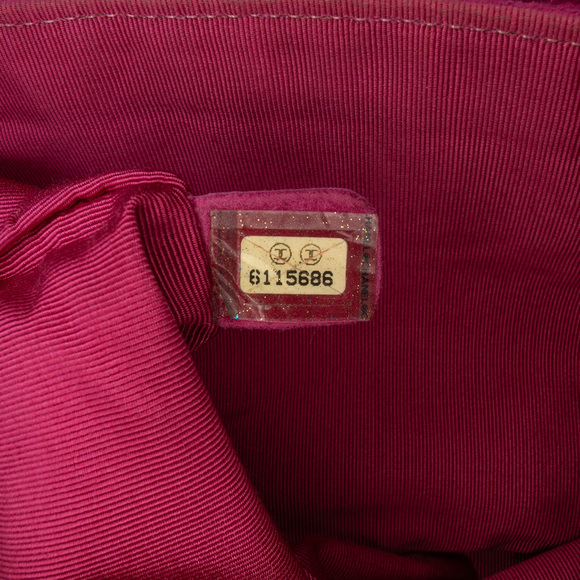 Pre-Loved Chanel CC Choco Bar Suede Beaded Chain Flap - Picture 6 of 12